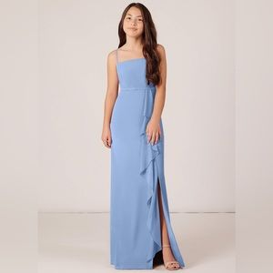 Azazie Kaylee dusty blue dress. Size 2. Brand new unopened and unworn